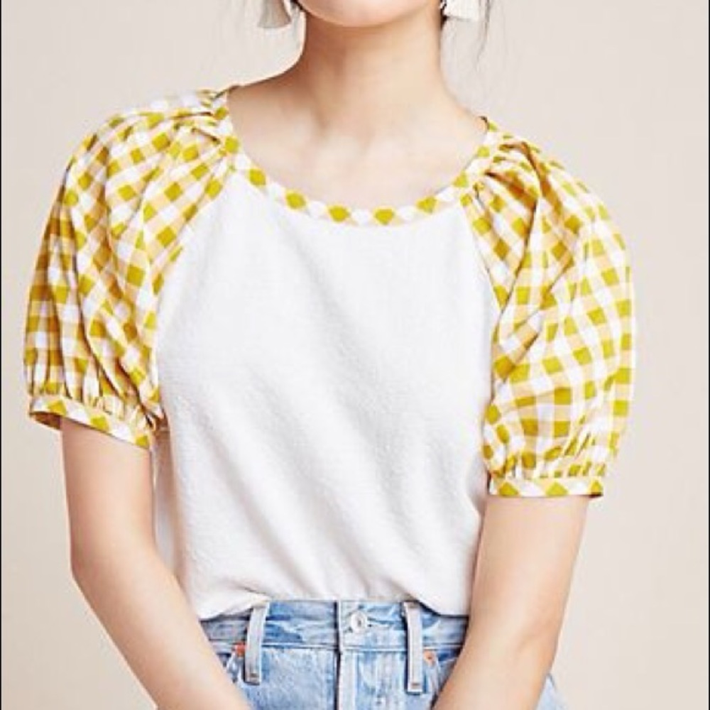 Anthropologie gingham shirt